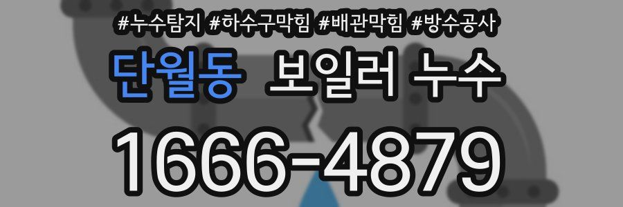 단월동 보일러 누수