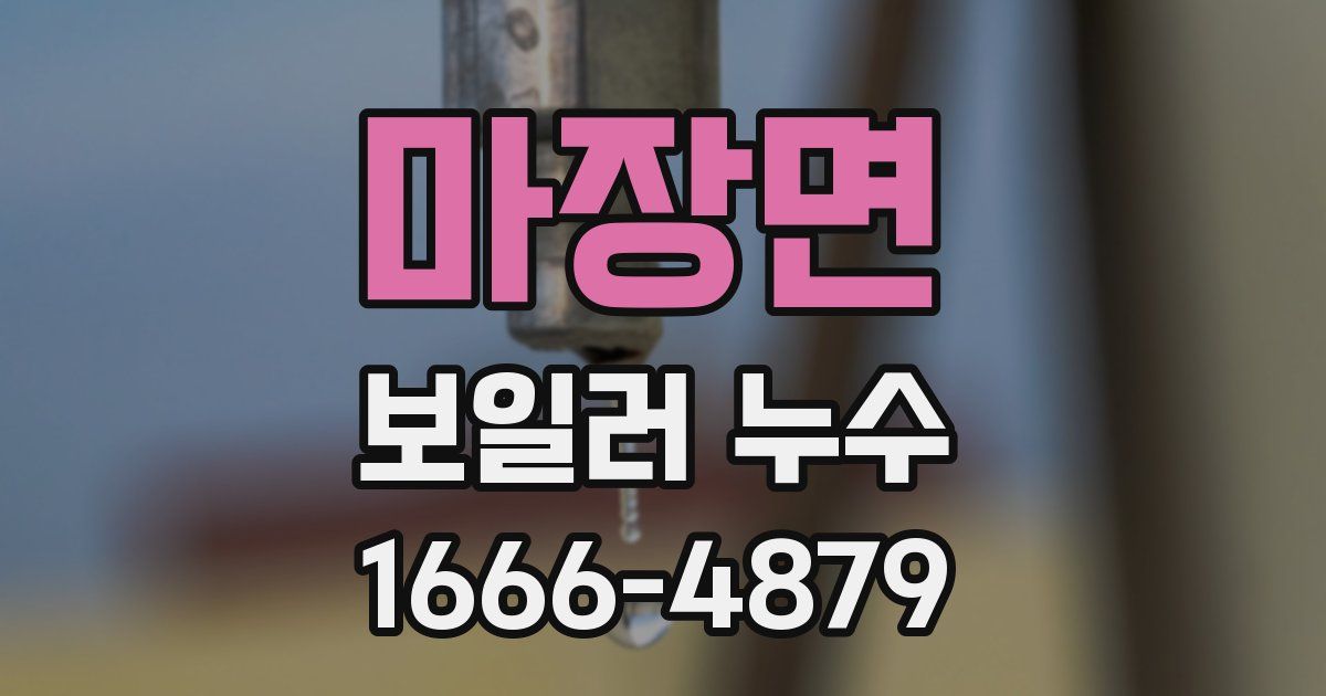 마장면 보일러 누수