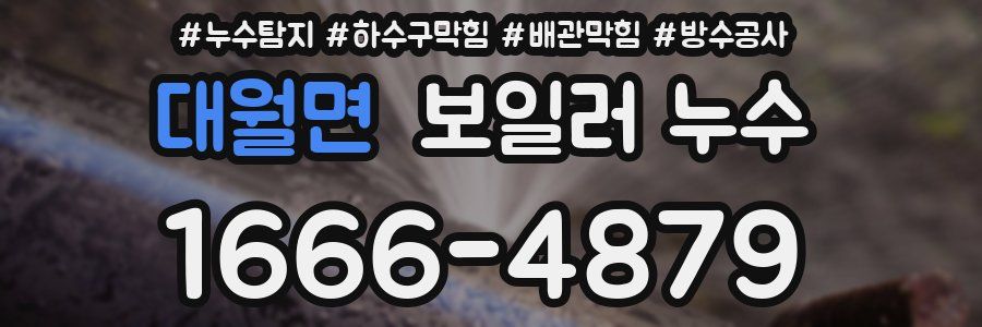 대월면 보일러 누수