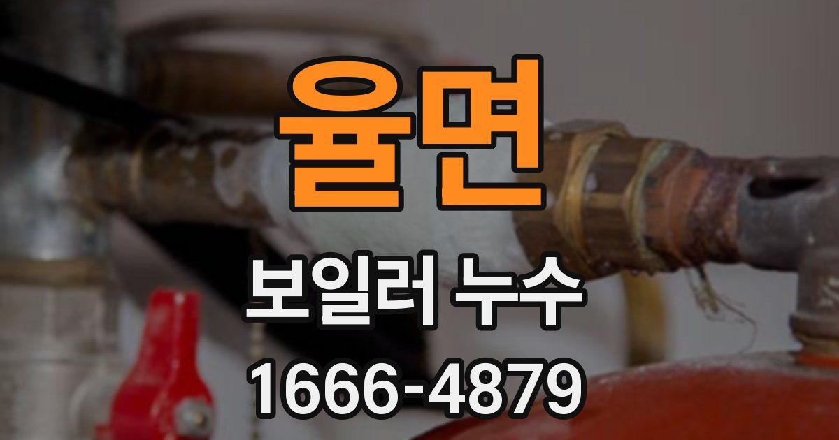 율면 보일러 누수