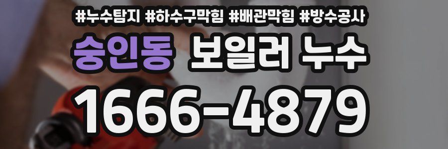 숭인동 보일러 누수