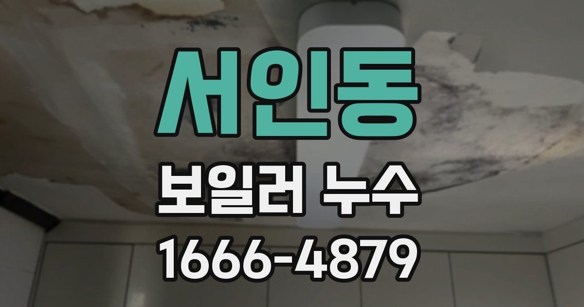 서인동 보일러 누수