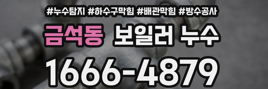 금석동 보일러 누수