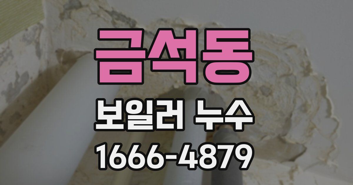 금석동 보일러 누수