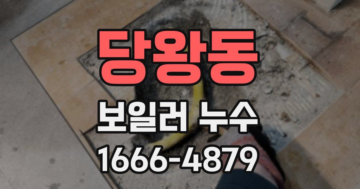 당왕동 보일러 누수