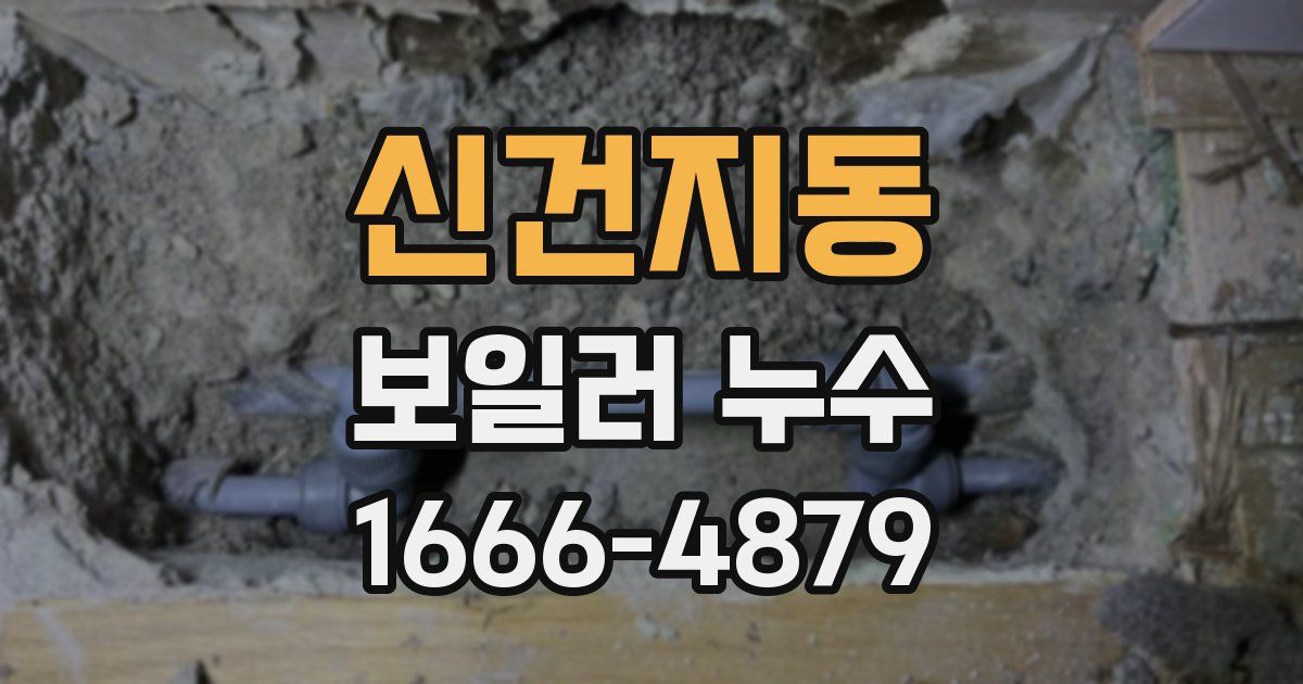 신건지동 보일러 누수