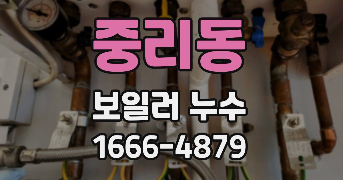 중리동 보일러 누수
