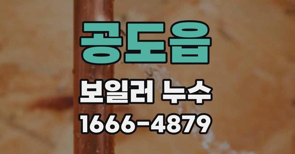공도읍 보일러 누수