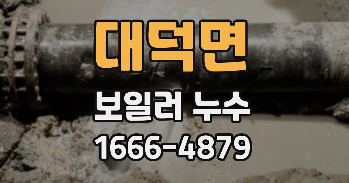 대덕면 보일러 누수