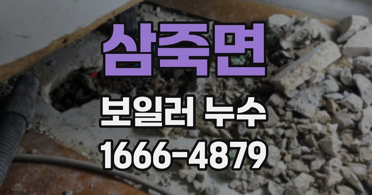 삼죽면 보일러 누수