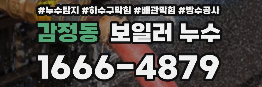 감정동 보일러 누수