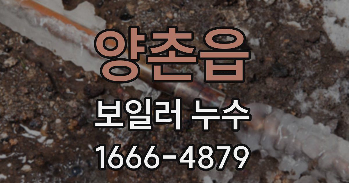 양촌읍 보일러 누수