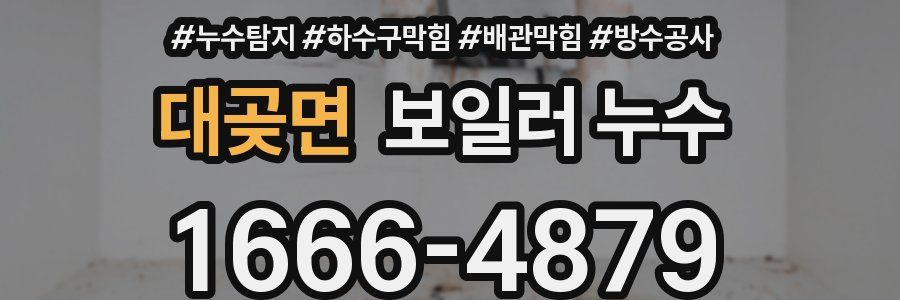 대곶면 보일러 누수