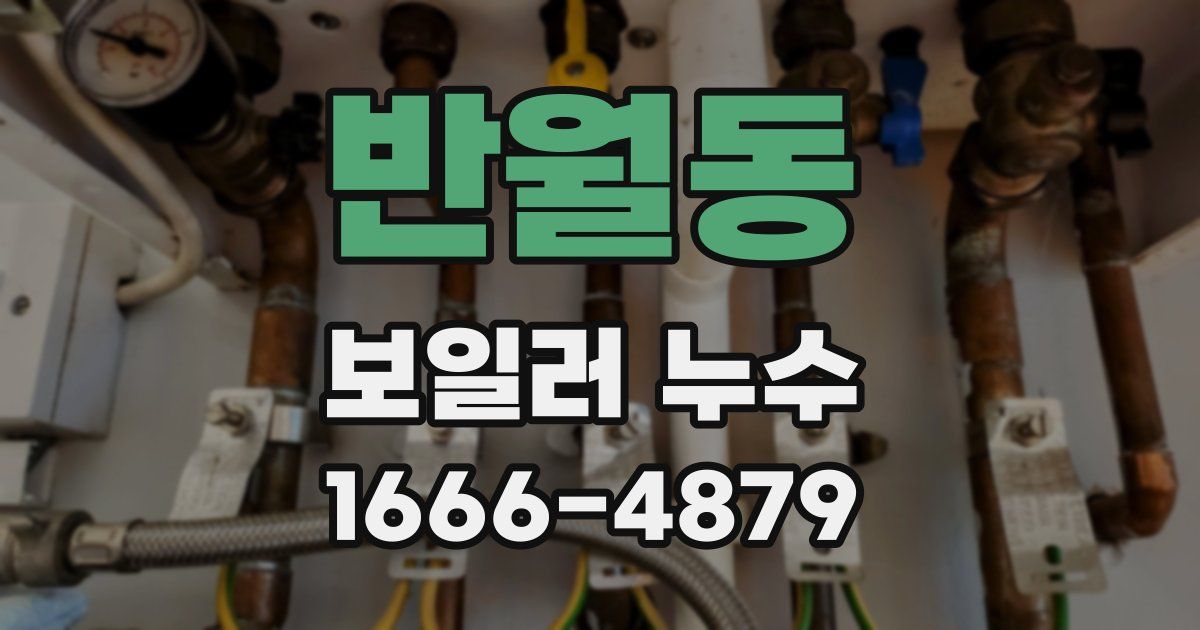 반월동 보일러 누수