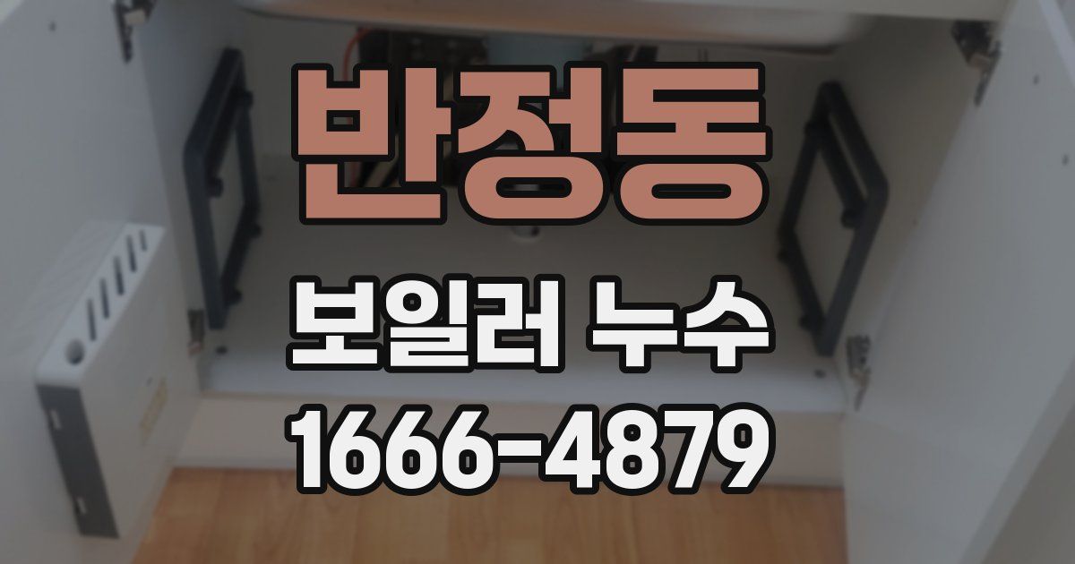 반정동 보일러 누수
