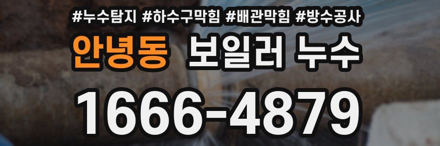안녕동 보일러 누수