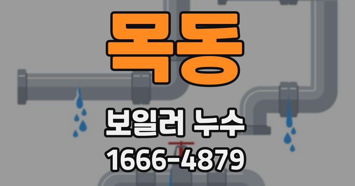 목동 보일러 누수