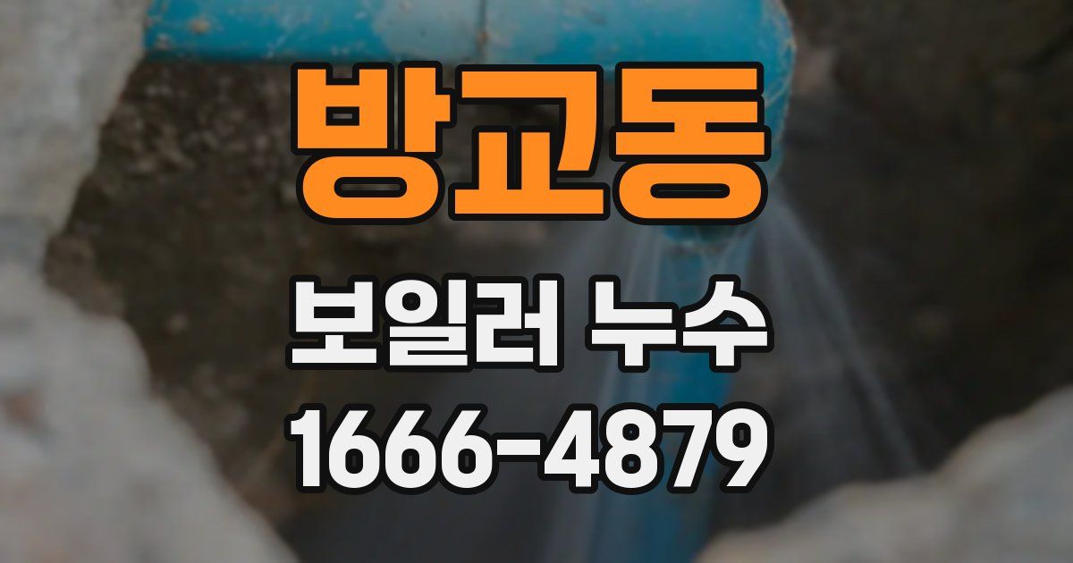 방교동 보일러 누수