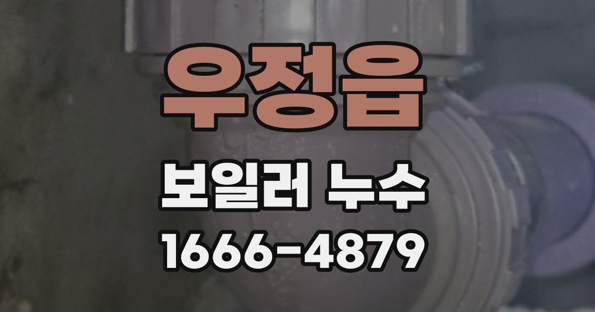 우정읍 보일러 누수