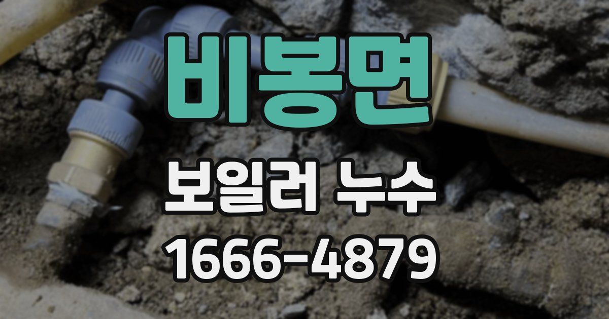 비봉면 보일러 누수