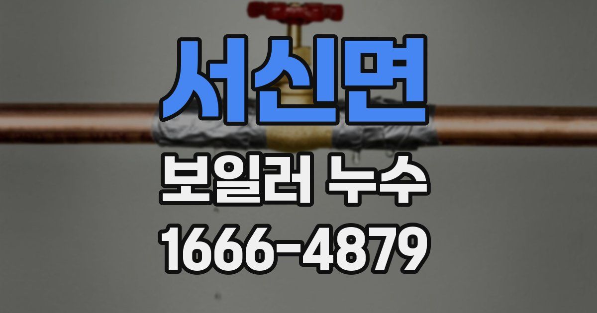 서신면 보일러 누수