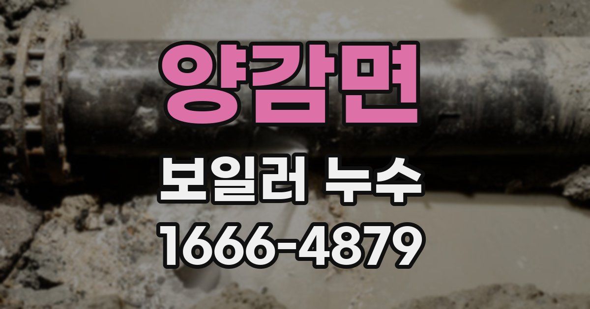 양감면 보일러 누수