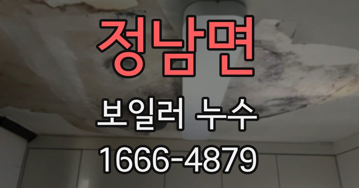 정남면 보일러 누수