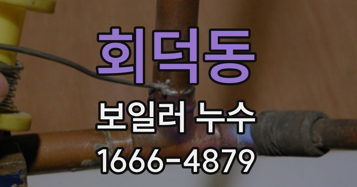 회덕동 보일러 누수