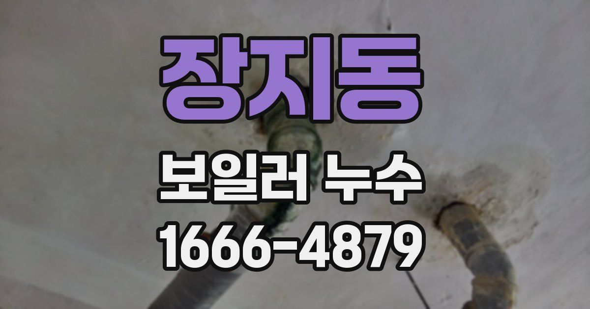 장지동 보일러 누수