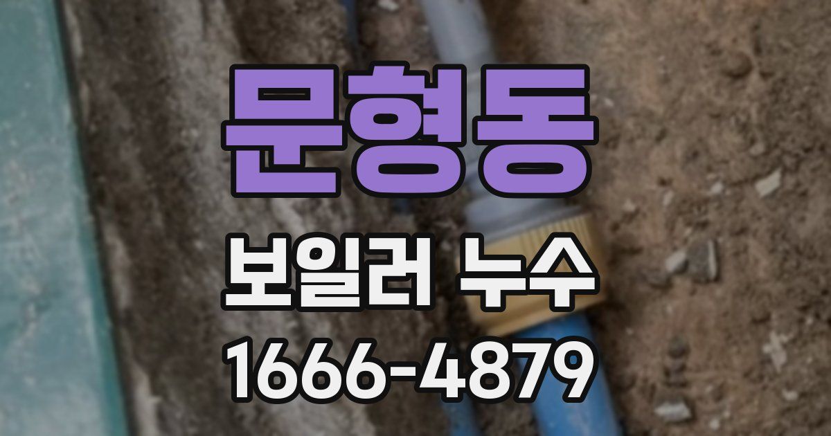 문형동 보일러 누수