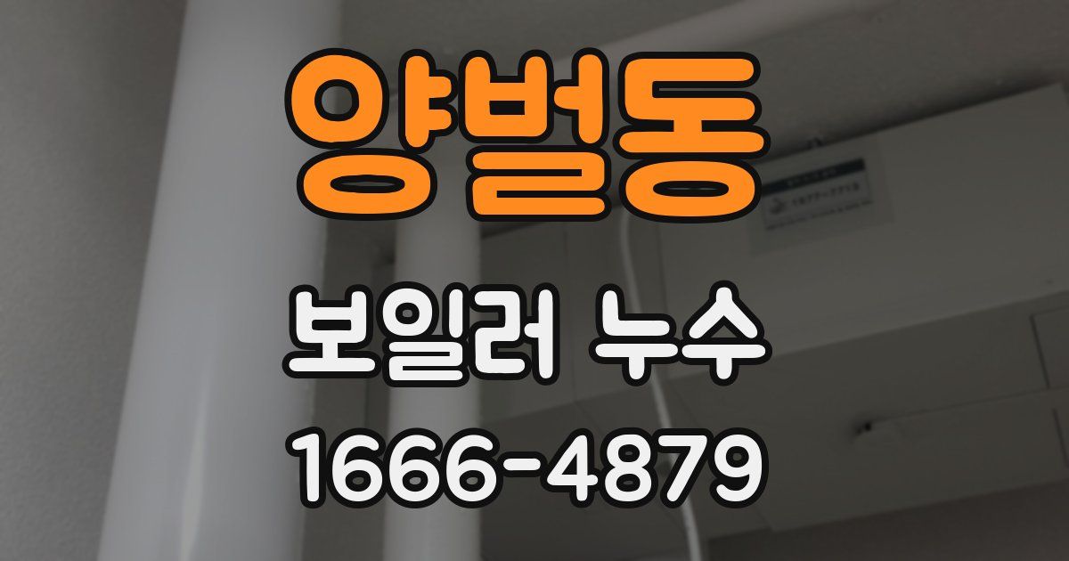 양벌동 보일러 누수