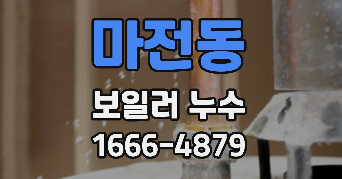 마전동 보일러 누수