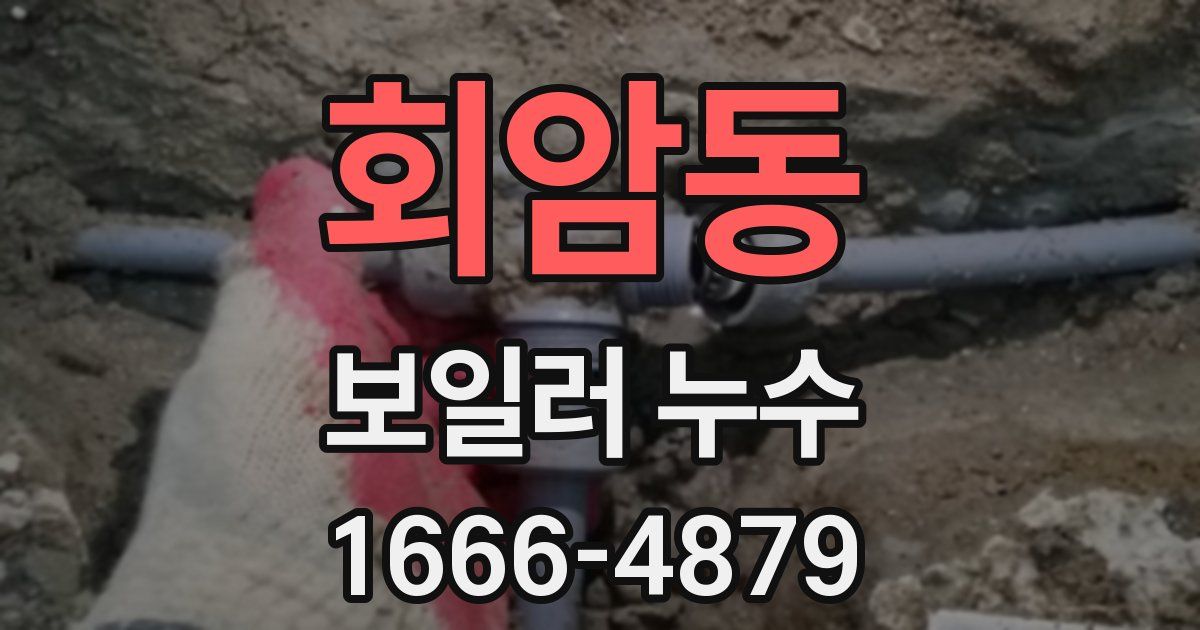 회암동 보일러 누수
