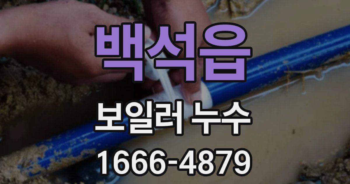 백석읍 보일러 누수