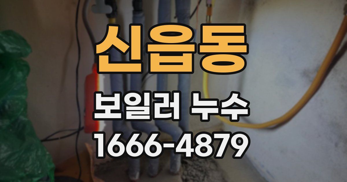 신읍동 보일러 누수