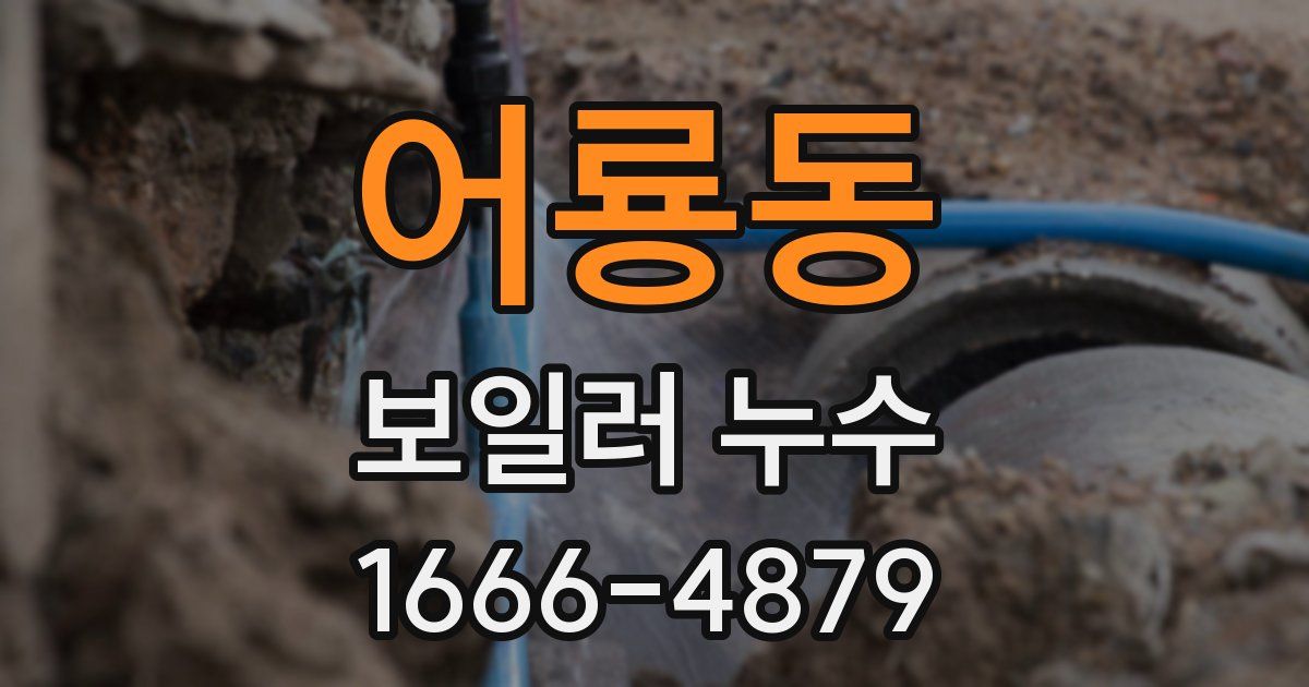 어룡동 보일러 누수