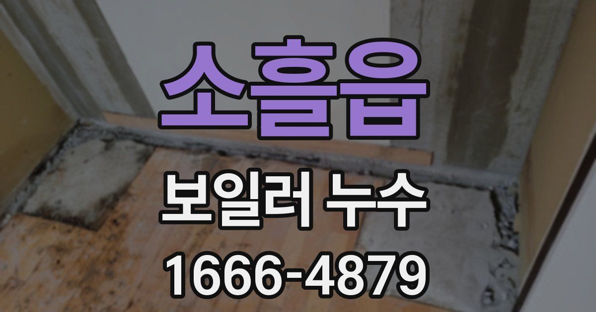 소흘읍 보일러 누수