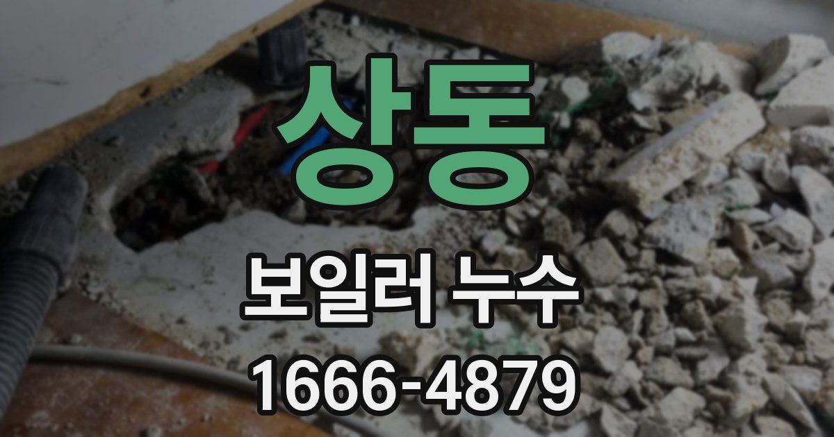 상동 보일러 누수