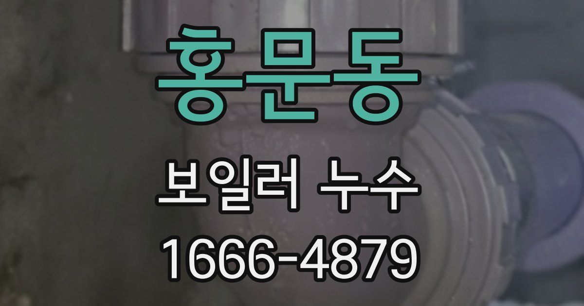 홍문동 보일러 누수