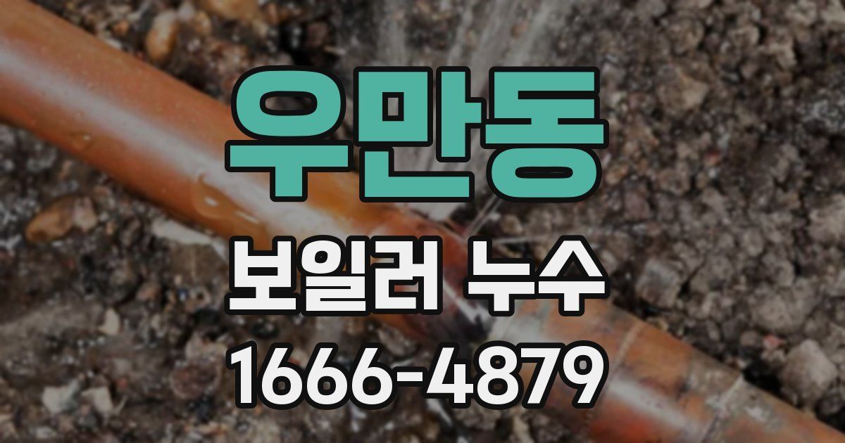 우만동 보일러 누수