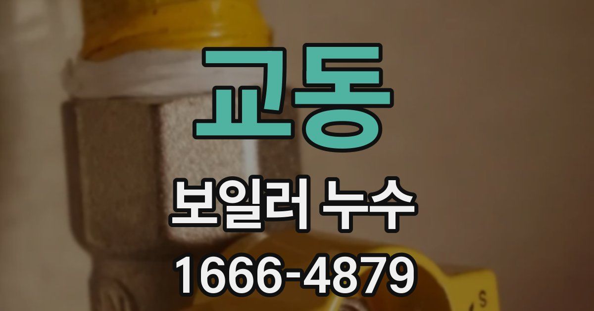 교동 보일러 누수