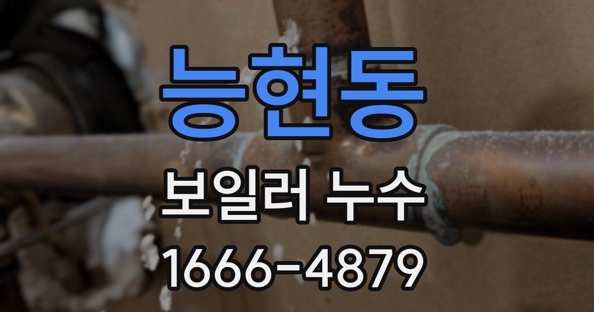 능현동 보일러 누수