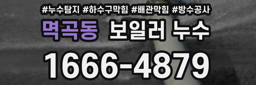 멱곡동 보일러 누수