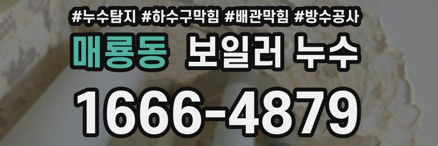 매룡동 보일러 누수