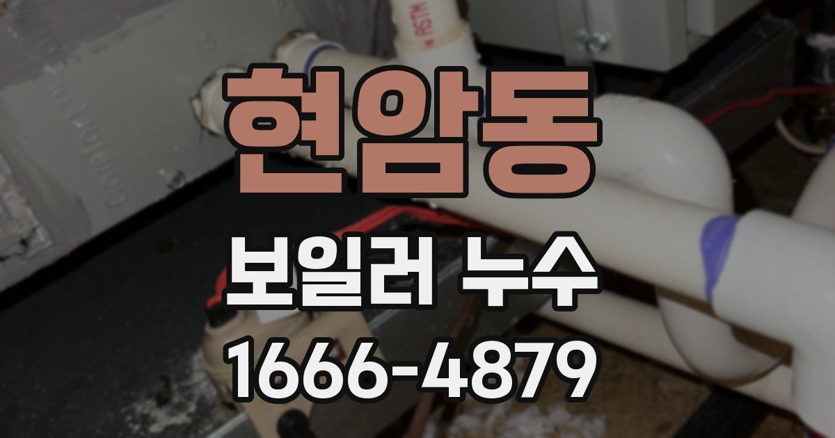 현암동 보일러 누수