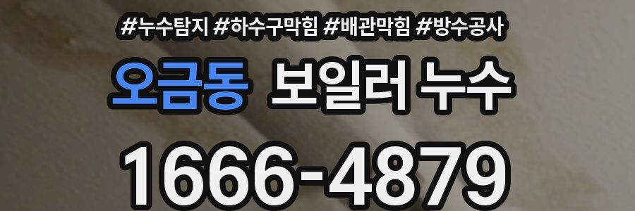 오금동 보일러 누수