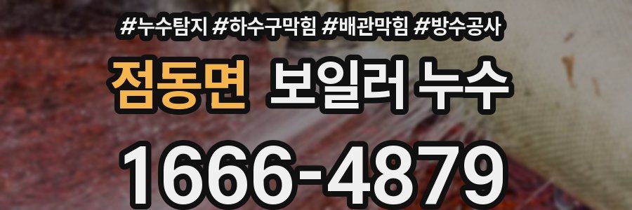 점동면 보일러 누수