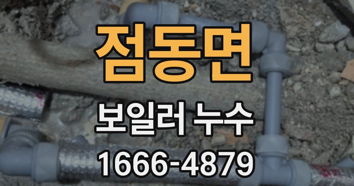 점동면 보일러 누수