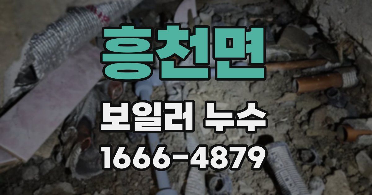 흥천면 보일러 누수