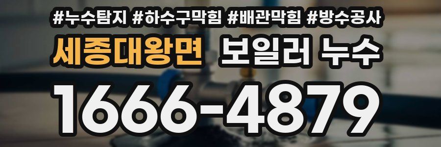 세종대왕면 보일러 누수
